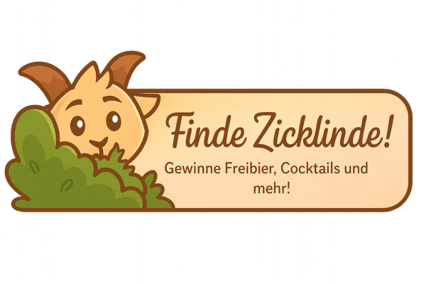 Finde Zicklinde – Gewinne Freibier, Cocktails und mehr